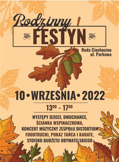 Zapraszamy Na Festyn Rodzinny Wrze Nia R Sp W Redzie