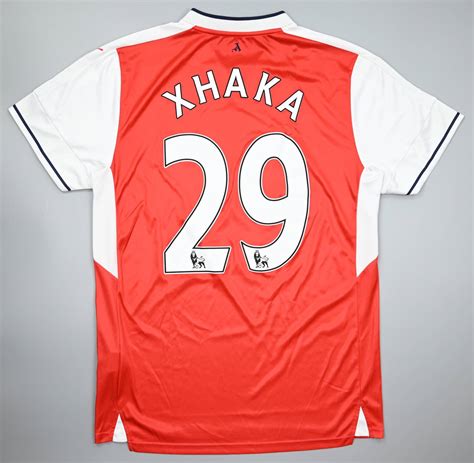 2016 17 ARSENAL LONDON XHAKA SHIRT L Football Soccer Premier