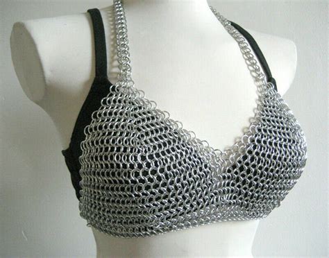 Chainmail Bra BikiniFancy Panty Lingerie Set Aluminium Butted Etsy