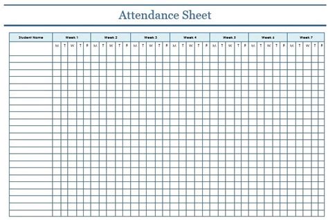 Free Attendance Tracker Templates for Employee, Student and Meeting (Excel / Word / PDF ...