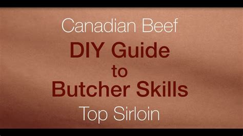 Diy Butcher Skills How To Cut Beef Top Sirloin Youtube