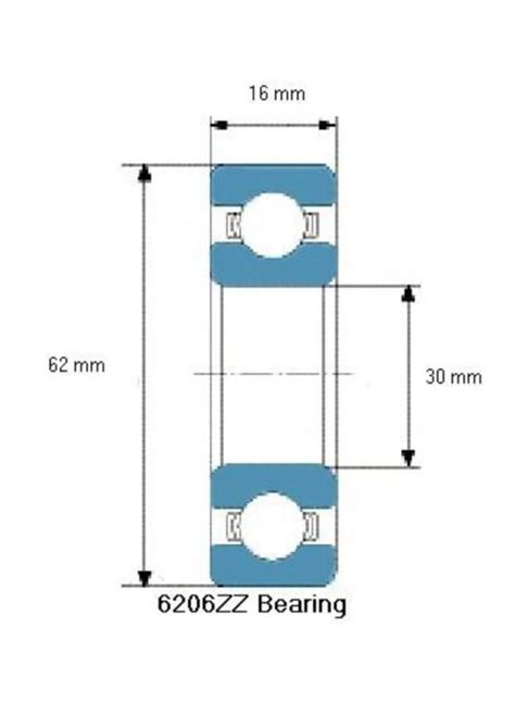 6206-2Z C3 SKF Ball Bearing 6206 ZZ 30x62x16 mm - Rodavictoria USA