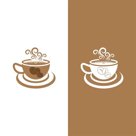 Coffee cup logo template 10514678 Vector Art at Vecteezy