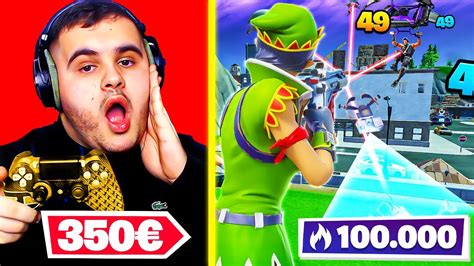 J ai acheté la MANETTE la plus chère au Monde sur Fortnite 350