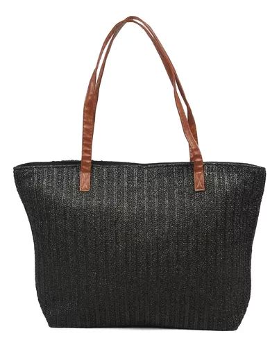 Bolso Cartera Canasto Playero Rafia Yute Mujer Rectangular Envío gratis