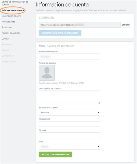 C Mo Puedo Actualizar La Informaci N De Mi Cuenta Calam O Help Center