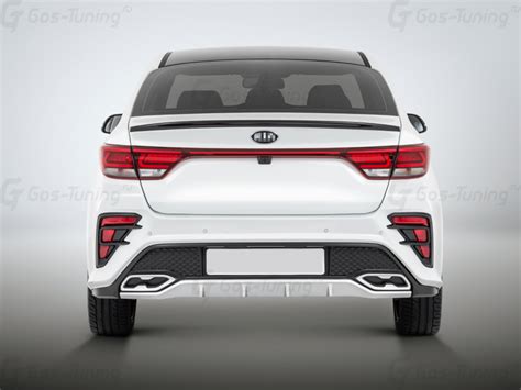 Задний бампер Kia Rio 4 / Киа Рио IV "Kudos" - ГОС-Тюнинг
