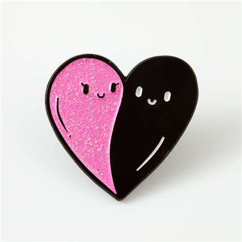 Heart Ghosts Enamel Pin Punky Pins Pin Badge Badges In Etsy