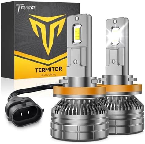 Amazon Termitor Fahren H Led Fog Light Bulbs Lm K Cool