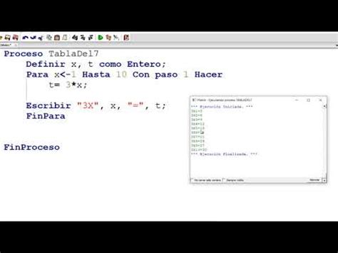 Programando Desde Pseudoc Digo Imprimir Tabla De Multiplicar Hot Sex