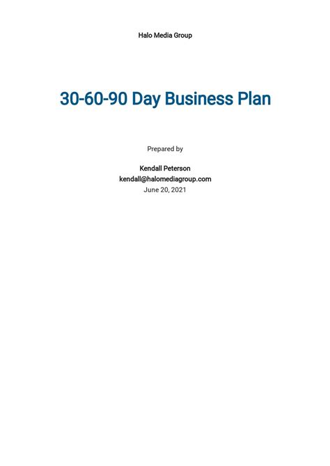 Day Business Plan Template Google Docs Word Apple Pages