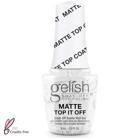 Gelish Matte Top It Off Cruelty Free Soak Off Gel Polish Topcoat 9ml