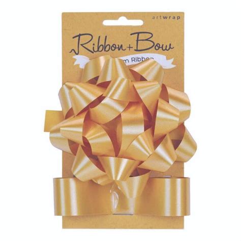 Artwrap Ribbon And Bow Star Pack Gold