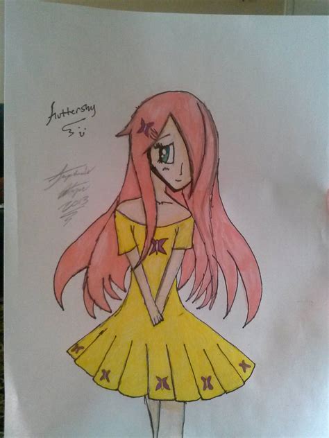 mlp fluttershy as human by Miku-chan9 on DeviantArt