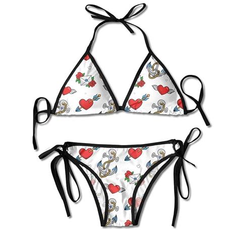 Conjunto De Bikini Mujer Tatuajes De Animes Bikini Conjuntos Ajustablespush Up Mujeres Traje