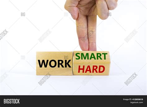 Work Hard Smart Symbol Image And Photo Free Trial Bigstock