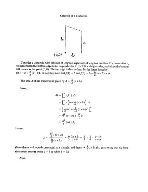 Centroid of a Trapezoid