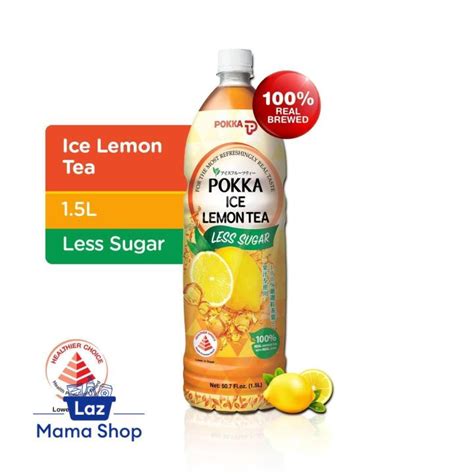 Pokka Ice Lemon Tea Less Sugar L Laz Mama Shop Lazada Singapore