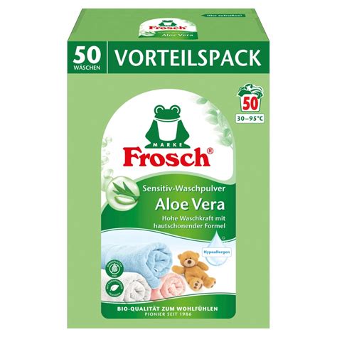 Прах за пране на Frosch, Sensitive, Хипоалергенен, с екстракт от Алое ...