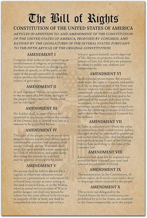 Free Printable United States Constitution And Amendments Download Free