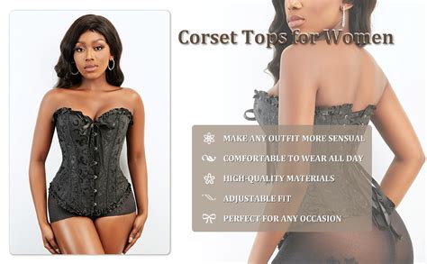 Amazon Szivyshi Corset Tops For Women Bustier Shapewear Lingerie Lace Waist Push Up