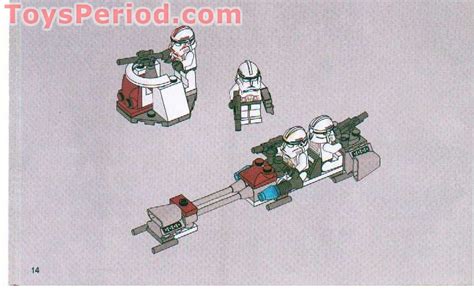 LEGO 7655 Clone Troopers Battle Pack Instructions and Parts List