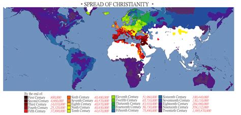 Spread Christianity - Vivid Maps