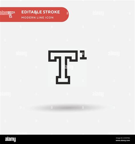 Superscript Simple Vector Icon Illustration Symbol Design Template For