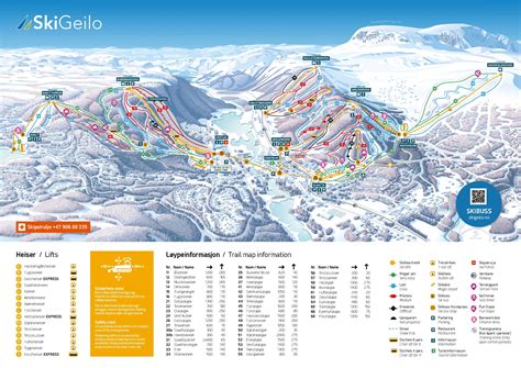 Geilo Ski Resort Trail Map (Free to download) | WeSki