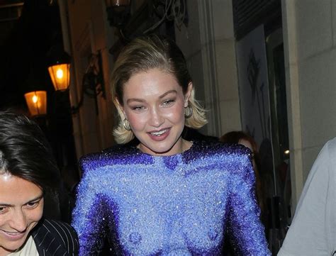 Gigi Hadid Goes Full Nude Illusion To Hit The Paris Party Circuit In Gigi Hadid Nude