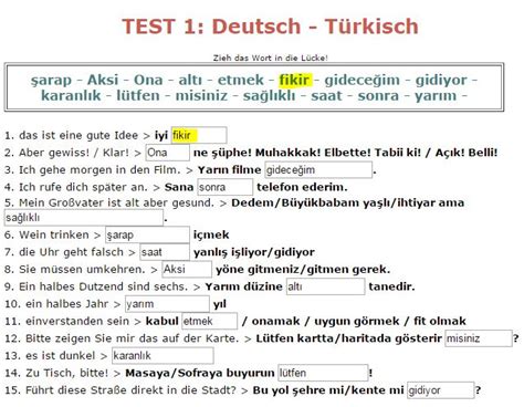 Lernen Sie T Rkisch T Rkische Vokabeln Online Kostenlos Lernen