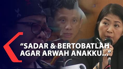 Momen Ibu Yosua Serukan Sambo Dan Putri Segera Sadar Dan Bertobat YouTube