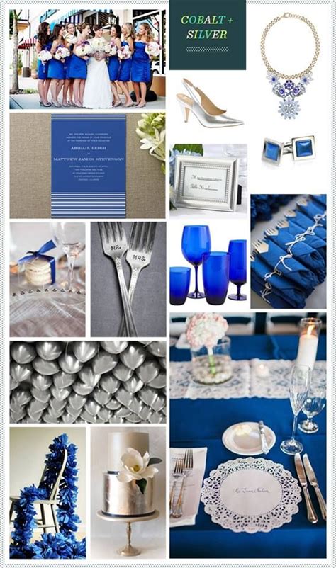 Cobalt Silver Blue Themed Wedding Cobalt Blue Weddings Blue