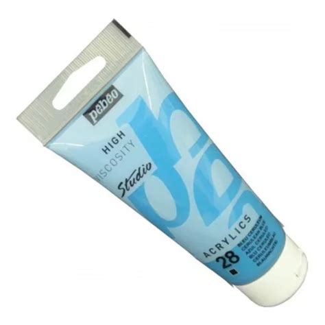 Tinta Acrílica Pébéo Studio 28 Azul Cerúleo 100ml MercadoLivre