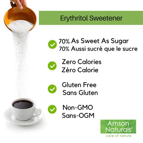 Erythritol Sweetener Granular – Amson Naturals