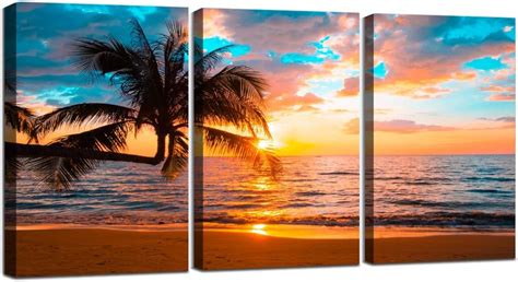 Amazon Print Artwork Blue Ocean Sea Wall Art Ephany Art Canvas