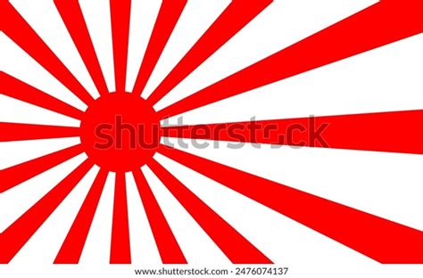 Red Sunlight Flags Japan Flag Rising Stock Vector (Royalty Free) 2476074137 | Shutterstock