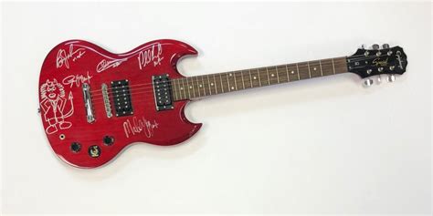 Sold At Auction Acdc Autographed Guitar