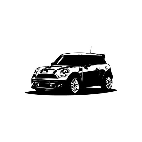 Design Illustration Of A Mini Cooper Car 44284362 Png