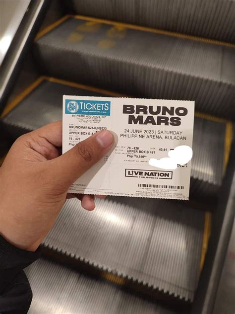 Bruno Mars Ticket Tickets Vouchers Event Tickets On Carousell