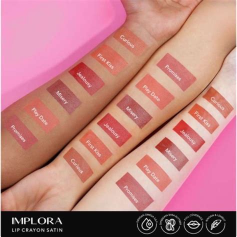 Promo Implora Lip C Satin L Lipstick L Lip Crayon Original Diskon