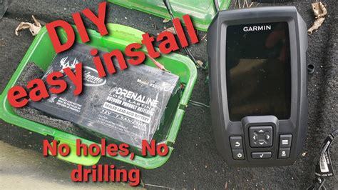 Installing A Garmin Striker Fish Finder On A Jon Boat Easy Way Youtube