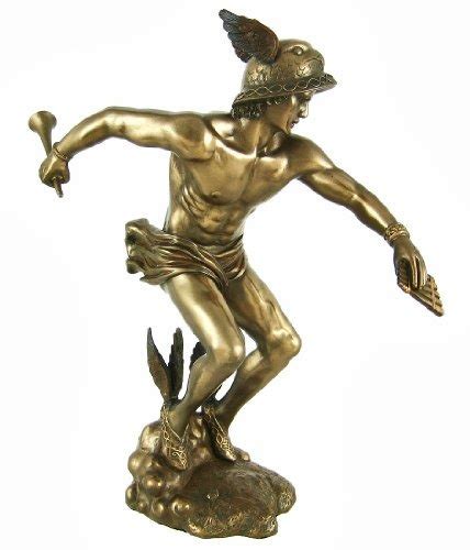 Dios Griego Hermes Bronceado Estatua De Acabado Mercurio Su 246790