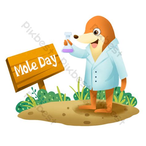 Mole Day Cartoon Drawing Png Images Psd Free Download Pikbest