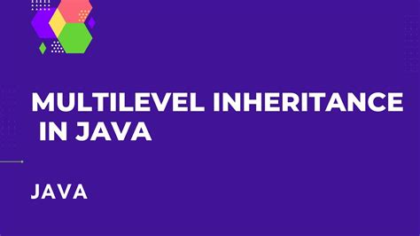 Multilevel Inheritance In Java With Example Youtube