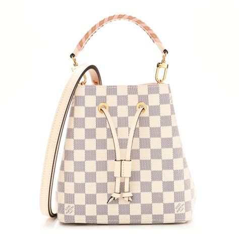 Louis Vuitton Damier Azur Braided Neonoe Bb Pink Fashionphile