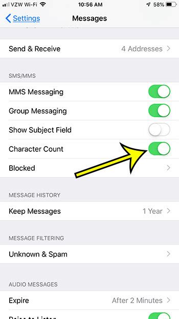 What Is The Character Count Iphone Meaning In Messages Live2tech