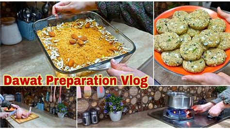 Dawat Preparation Vlog How To Make Kunafa Dessert Recipe Special