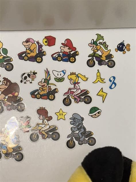 Some Mario kart 8 stickers I’ve put on my shelf : r/Mario