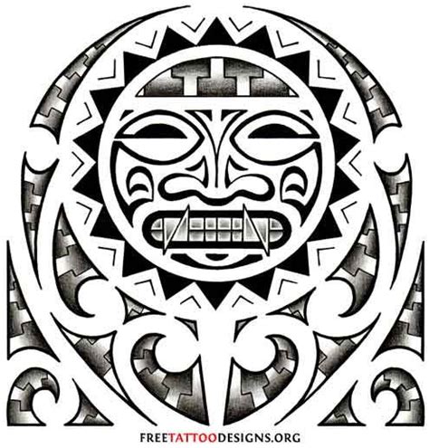 Hispanic Aztec Tribal Tattoo Designs